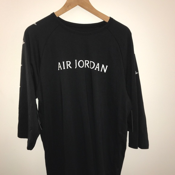 Air Jordan Black Long Sleeve Tshirt 